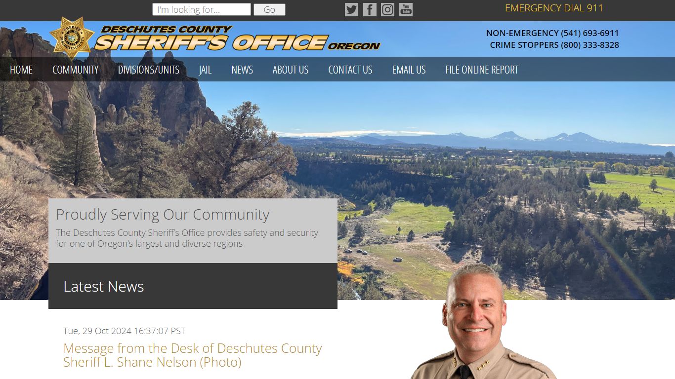 Home | Deschutes County Sheriff's Office in Oregon